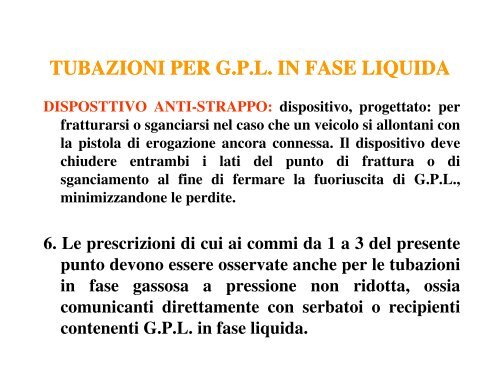 Distributori stradali di GPL - Ordine degli Ingegneri della Provincia di ...