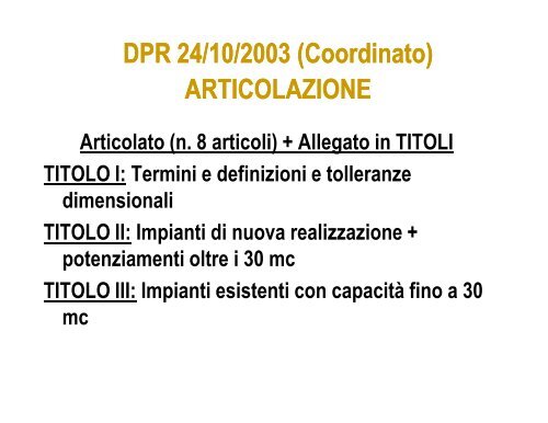 Distributori stradali di GPL - Ordine degli Ingegneri della Provincia di ...