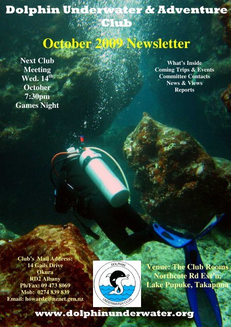 October 2009 Newsletter - DolphinUnderwater.org