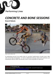 CONCRETE AND BONE SESSIONS Branch ... - Performing Lines