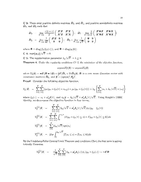 ON QUANTILE REGRESSION FOR PANEL DATA* CARLOS ...