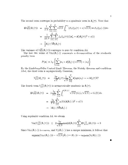 ON QUANTILE REGRESSION FOR PANEL DATA* CARLOS ...