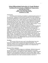 Using Differentiated Instruction to Create Student- Centered ... - GSE