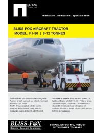 bliss-fox aircraft tractor model: f1-80 | 8-12 tonnes - OnGround