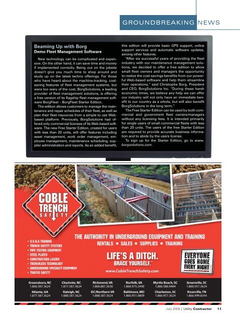 View Full July PDF Issue - Utility Contractor Magazine