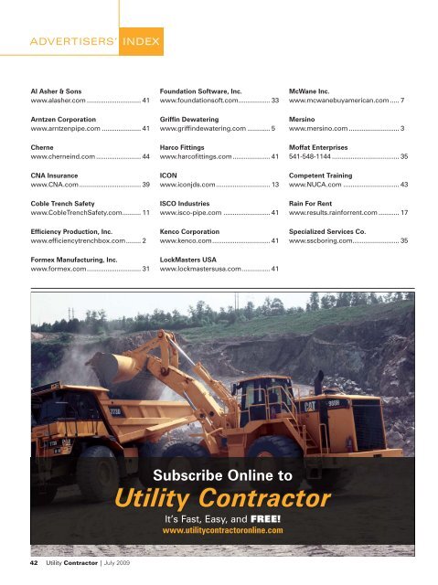 View Full July PDF Issue - Utility Contractor Magazine