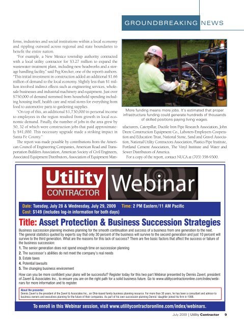 View Full July PDF Issue - Utility Contractor Magazine