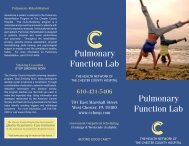 Pulmonary Function Lab Pulmonary Function Lab - The Chester ...