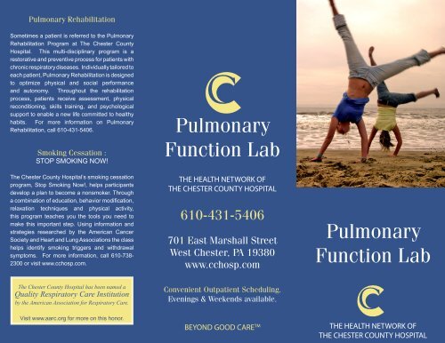 Pulmonary Function Lab Pulmonary Function Lab - The Chester ...