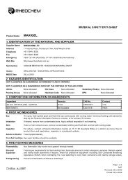 MSDS - Maxigel (Rheochem) - Santos