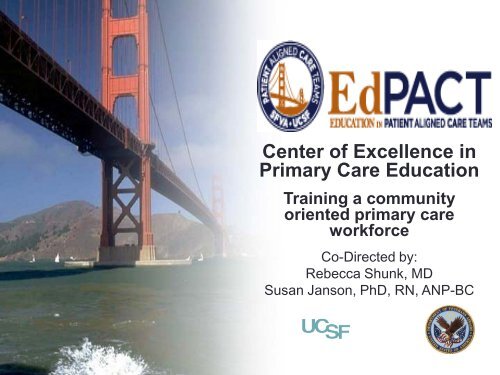 Center of Excellence in Primary Care Education Training a ...