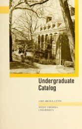 1987-1988 Catalog - Catalogs - West Virginia University