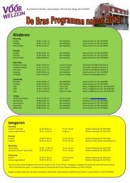 Programma De Bras - Welzijn Haagse Hout