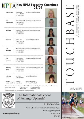 Touchbase MAr 14.indd - The International School Of Penang