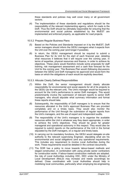 Environmental & Social Management Framework - About ...