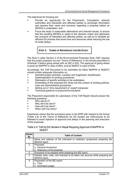 Environmental & Social Management Framework - About ...