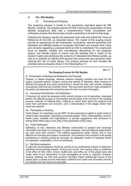 Environmental & Social Management Framework - About ...