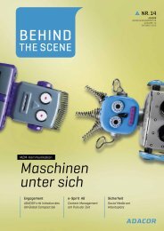 Maschinen unter sich - ADACOR Hosting GmbH