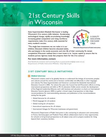 21st Century Skills in Wisconsin - The Partnership for 21st Century ...