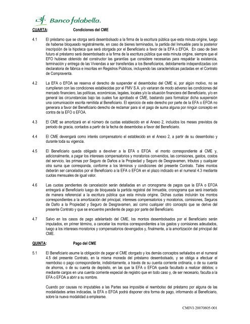 Contrato de CrÃ©dito Mivivienda - Banco Falabella