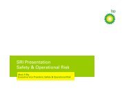 Safety & Operational Risk Management, Mark Bly (pdf, 112KB) - BP