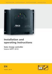 Steca Solar MPPT 2010 - Manual