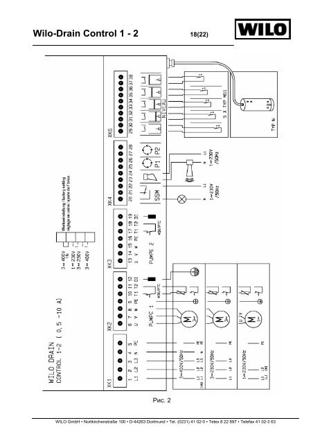 WILO-Drain -Control 1 -Control 2