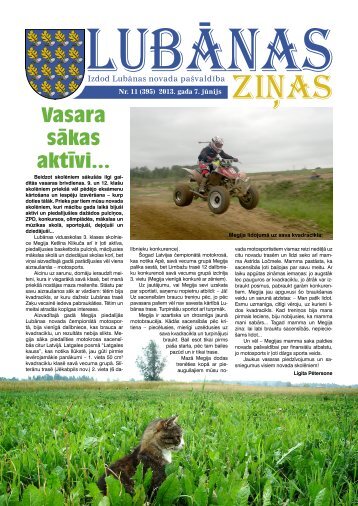 2013. gada 11. numurs - Lubānas novads
