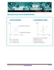 SoluÃ§Ãµes (Curvas de Solubilidade) - Portal de Estudos em QuÃ­mica