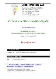 Colloque Â« Linguistique descriptive et didactique de l'amazigh