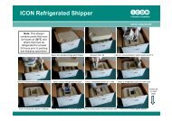 ICON Refrigerated Shipper (Continued) - ICON plc