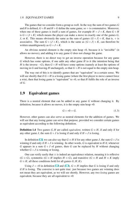 Game Theory Basics - Department of Mathematics