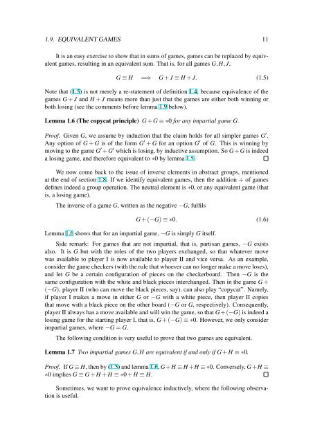 Game Theory Basics - Department of Mathematics