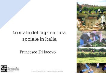 Lo stato dell'agricoltura sociale in Italia