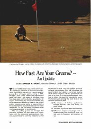 How Fast Are Your Greens? - USGA Green Section Record