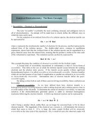 Analytical Electrochemistry: The Basic Concepts