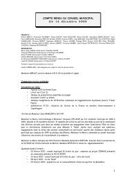 Compte Rendu du 16 dÃ©cembre 2009 (1.19 Mo - pdf - fr) - La ville