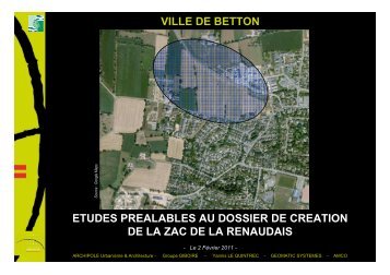 Projet de la ZAC de la Renaudais - Ville de Betton