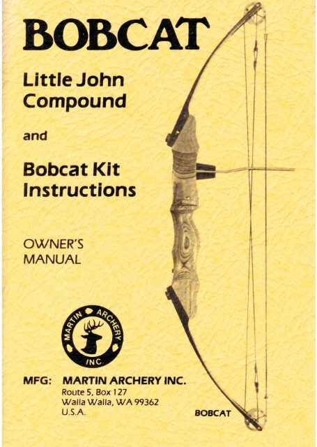 Bobcat Martin Archery