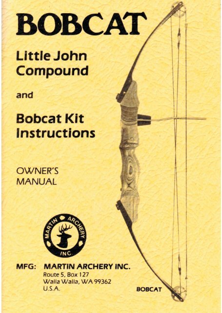 Bobcat - Martin Archery