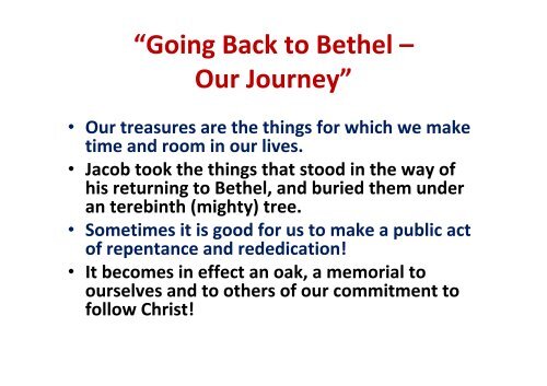 3 October sermon morning: Going Back to Bethel by brother Cher Yam