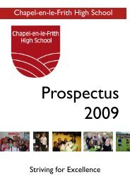 Term Dates 2009-10 - Chapel-en-le-Frith High School