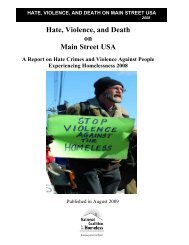 Hate, Violence, and Death on Main Street USA - National Coalition ...