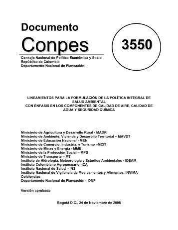 Conpes 3550 - Ministerio de Vivienda