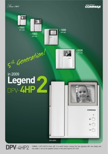 Videointerfon alb negru Commax DPV-4HP2 - GTO Security ...