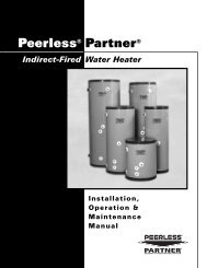 Peerless® Partner® PP - Peerless Boilers