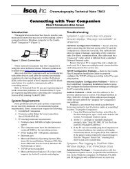 TN03 Companion Direct Communication Issues - Isco