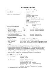 CV OF DR. PK GARG Name - Channel - Indian Institute of ...