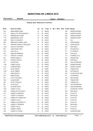 MARATONA DE LISBOA 2012 - Xistarca