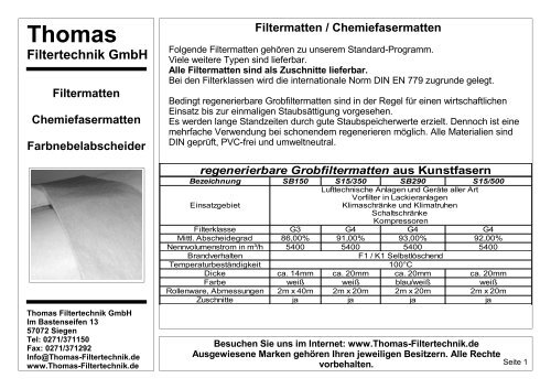 Thomas Filtertechnik GmbH